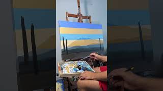 Abstract Moments of Time.  Painting time lapse of my latest work of art #painting #landscape #art