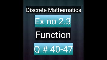 How to solve Q no 44to47 ex no 2.3 #Discretemathematics #cellingfunction #floorfunction #onetoone