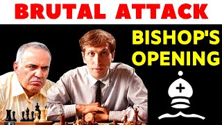 Aggressive Attack By Fischer & Kasparov in the Bishop's Opening