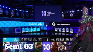 EG vs C9 - Game 3 | Semi Final LCS 2022 Lock In Playoffs | Cloud 9 vs Evil Geniuses G3 full game