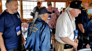 USS Shangri-La, CVA 38 Reunion, RIVER BOAT RIDE with music and 104 yr old shipmate. by downeaster11 379 views 2 years ago 11 minutes, 43 seconds