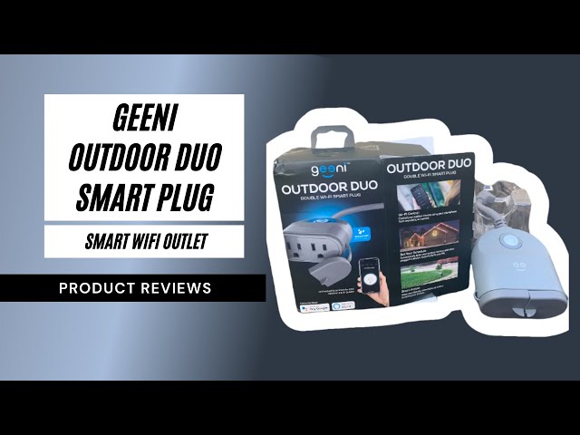 Geeni Outdoor Duo Double Wi-Fi Smart Plug Product Review (Outlet with Timer  Great for Holidays) 