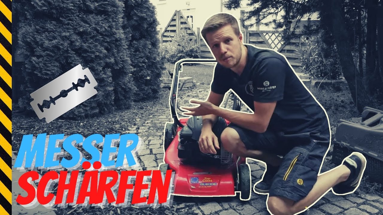 So wird das Messer wieder richtig SCHARF - How To Rasenmäher Messer schärfen