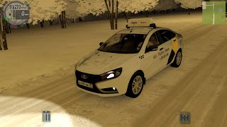 Таксуем на лада веста долго небыло видосов права забрали(City Car Driving)