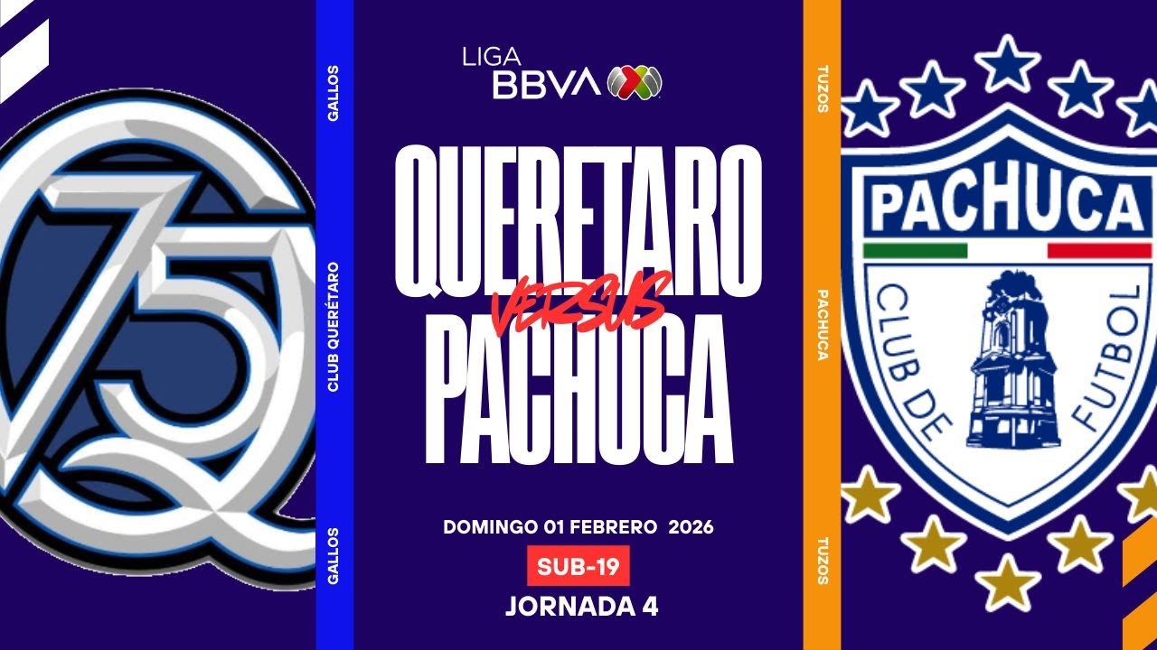 Liga bbva mx | Querétaro vs Pachuca | Jornada 4 | Cegar Querétaro Sub 19