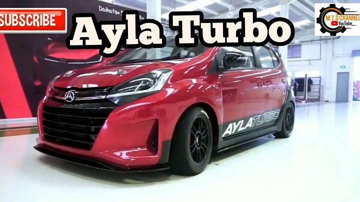 Modifikasi Ayla Turbo