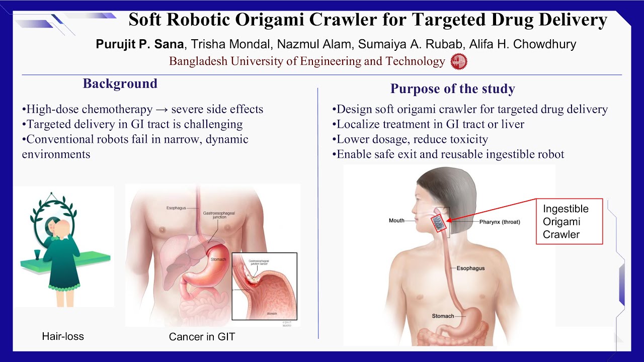 Soft Robotic Origami Crawler for Targeted Drug Delivery | CMU BME Forum 2025