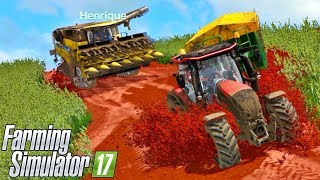 TRATORES FAZENDO DRIFT NO ATOLEIRO | Farming Simulator 17 - Sítio Santa Rita screenshot 4