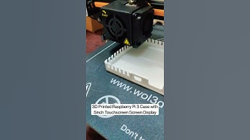 3D Printed Raspberry Pi 3 with 5 inch touchscreen display case.