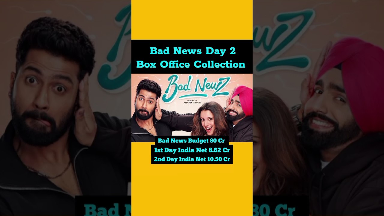 Bad News Box Office Collection Day 2, bad news 2nd day collection, bad news budget, Vicky Kaushal