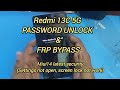 Redmi 13C 5G Hard reset FRP BYPASS miui 14 settings not open latest security