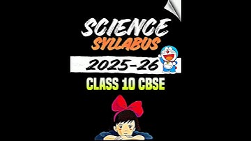 New Science Syllabus Class 10 2025-26 🔥 #science #cbse #shorts