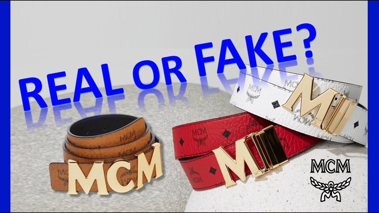 How to tell if MCM belt is real or fake 2 TYPES! featuring ...