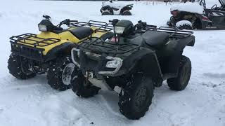 honda foreman 450 ES and honda foreman 500 es comparison