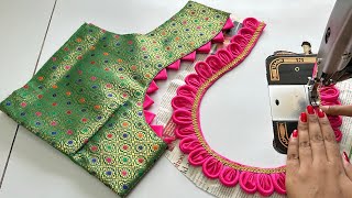 Model Blouse Designs || Blouse || Cutting And Stitching Back Neck Blouse Design || Blouse Ka Design screenshot 4