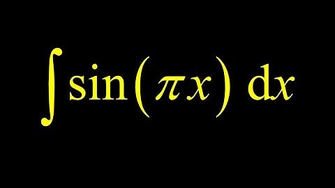u-substitution integral sin(pi*x) antiderivative using substitution to get integral of sin(pi*x).
