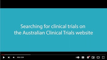 Searching for a Clinical Trial