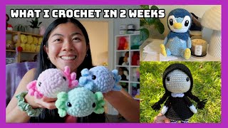 What I Crochet In 2 Weeks 🍁🍄 Custom Orders, Yarn Haul, and New Patterns!✨
