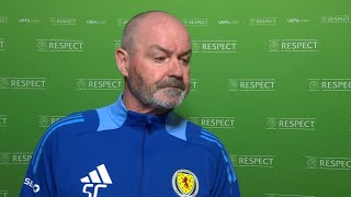Scotland manager Steve Clarke reacts to 
