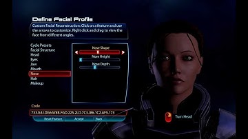 Mass Effect 3 Catherine Shepard - Face Construction