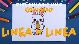 Draw a RABBIT one line at a time || LINExLINE screenshot 2
