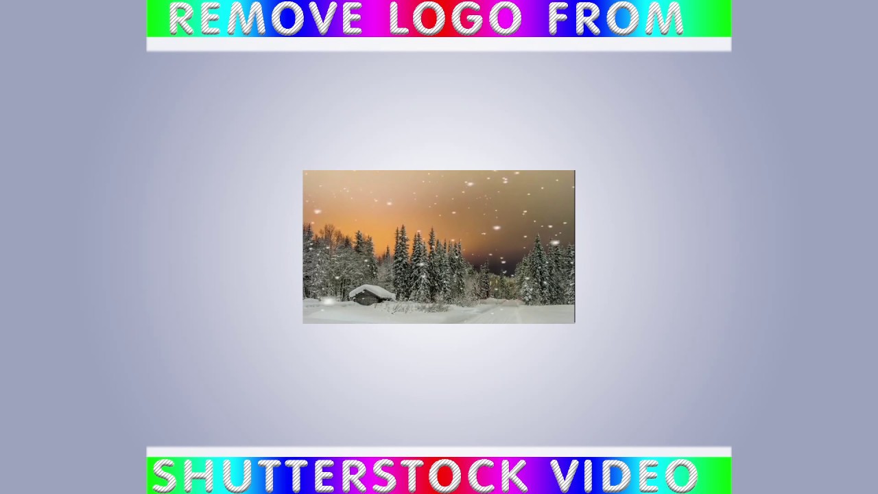 How to remove logo from shutterstock video 3 YouTube