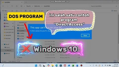 DOSBOX UNTUK MENJALANKAN PROGRAM UNDER DOS DI WONDOWS 10