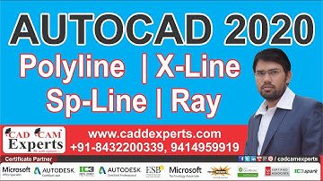 AutoCAD 2020 (Part-15)| Polyline | X-Line | Sp-Line | Ray Full AutoCAD In Hindi BY Jitendra Kumar