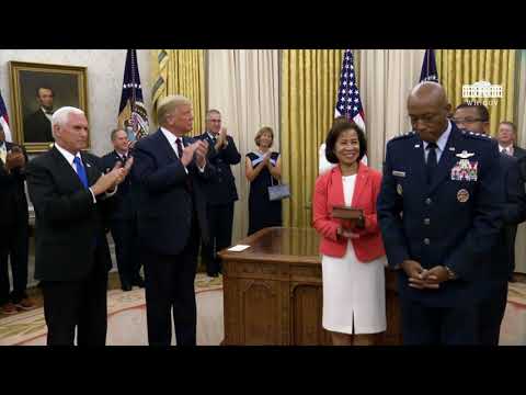 President Trump And Vice President Pence Participate In A Ceremonial Swearing-In