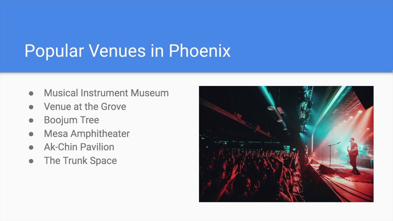 Phoenix AZ music scene