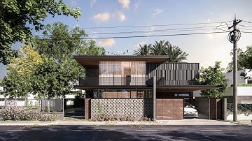 SketchUp VRay 5 EXTERIOR  #11 V-Ray sun and HDRI environment combined render