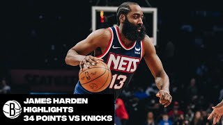 James Harden Highlights | 34 Points vs. New York Knicks