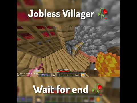 Jobless Villager 🥀 #minecraft #trendingshorts #gaming #youtubeshorts #viral #viralshorts #trending