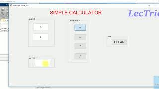 MATLAB GUI simple calculator in detail screenshot 4