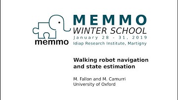[memmows] Walking robot navigation and state estimation