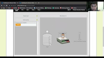 Unknown metal density virtual lab