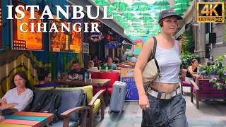 4K Stroll Through Istanbul's Trendiest District  Cihangir Neighborhood Tour