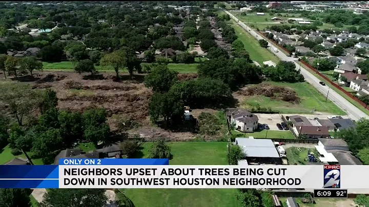 Neighbors upset about trees being cut down in southwest Houston neighborhood