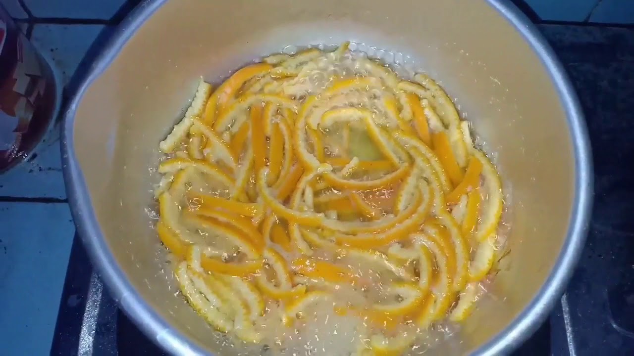 Cara olahan bahan samping kulit jeruk menjadi makanan YouTube