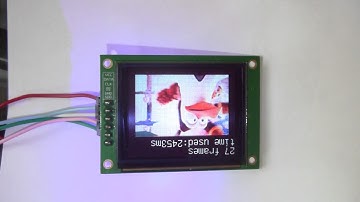 "VIDEO" function on 1.8" Digole Color OLED Serial Display Module, NO flicking on real