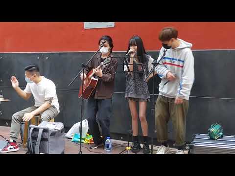 潮共-JB | 今晚不如上黎我到-AKIKO (Cover by Yussi x Kingsley) @旺角朗豪坊對面Busking 2021.03.13