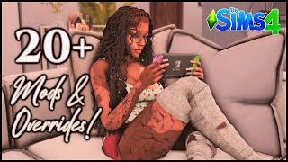 20  MUST HAVE MODS & OVERRIDES ✨   LINKS! • SIMS 4