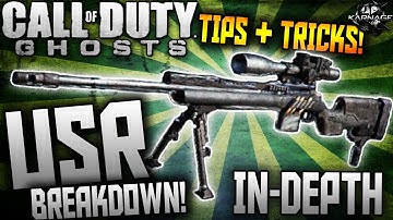 COD: Ghosts - "USR" SNIPER Breakdown + Tips & Tricks! (COD Ghosts Gun In-Depth Breakdown)