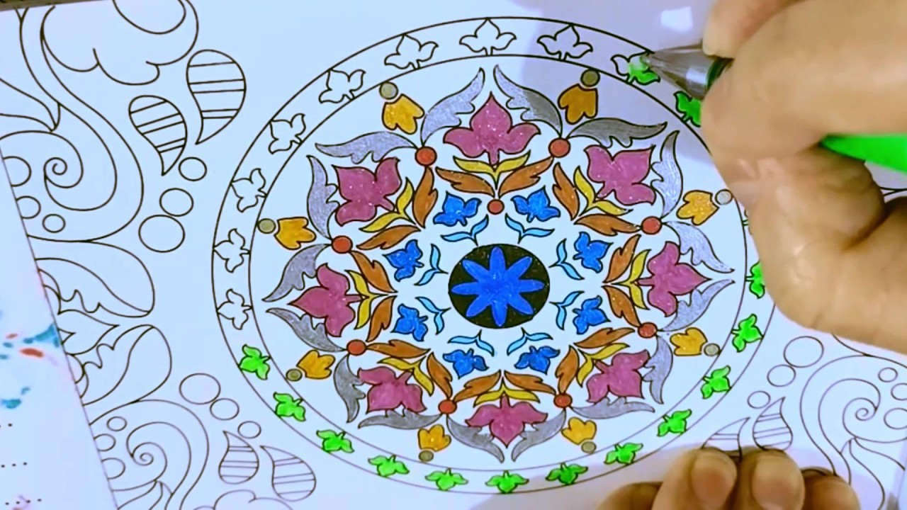 Coloreando mandalas: Terapias 109 #art #mandala #coloring #painting #terapiadecolores
