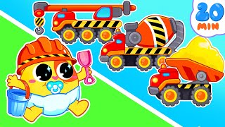 Little Construction Trucks for Kids | Funny Songs For Baby & Nursery Rhymes by Toddler Zoo