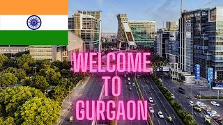 GURGAON, SATELLITE CITY OF NEW DELHI. MODERN CITY. DRONE VIEW