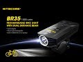 NITECORE BR35 1800 Lumens Rechargeable Bike Light with Dual Distance Beam