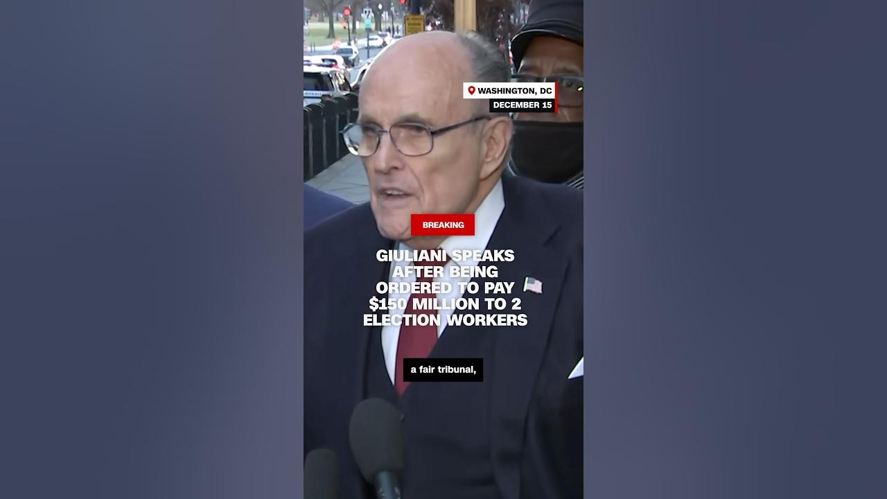 Giuliani speaks after being ordered to pay $150 million to 2 election workers