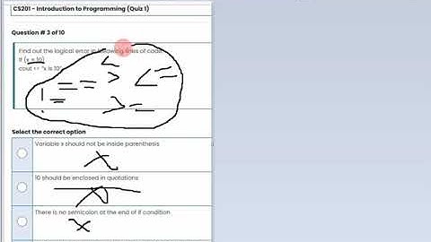 Sample Quiz No.3 #CS201 #midterm #quiz #objective #virtualuniversity #introductiontoprogramming