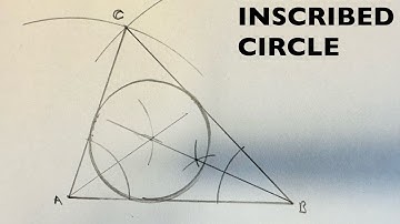 How To Construct An Inscribed Circle To A Triangle Of Sides AB70mm, AC58mm & BC77mm| WELL EXPLAINED.